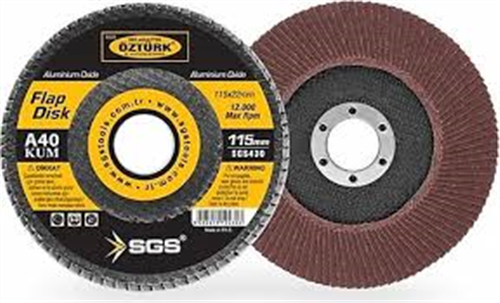 SGS 180mm Flap Disk 120 Kum (Aluminium Oxide)